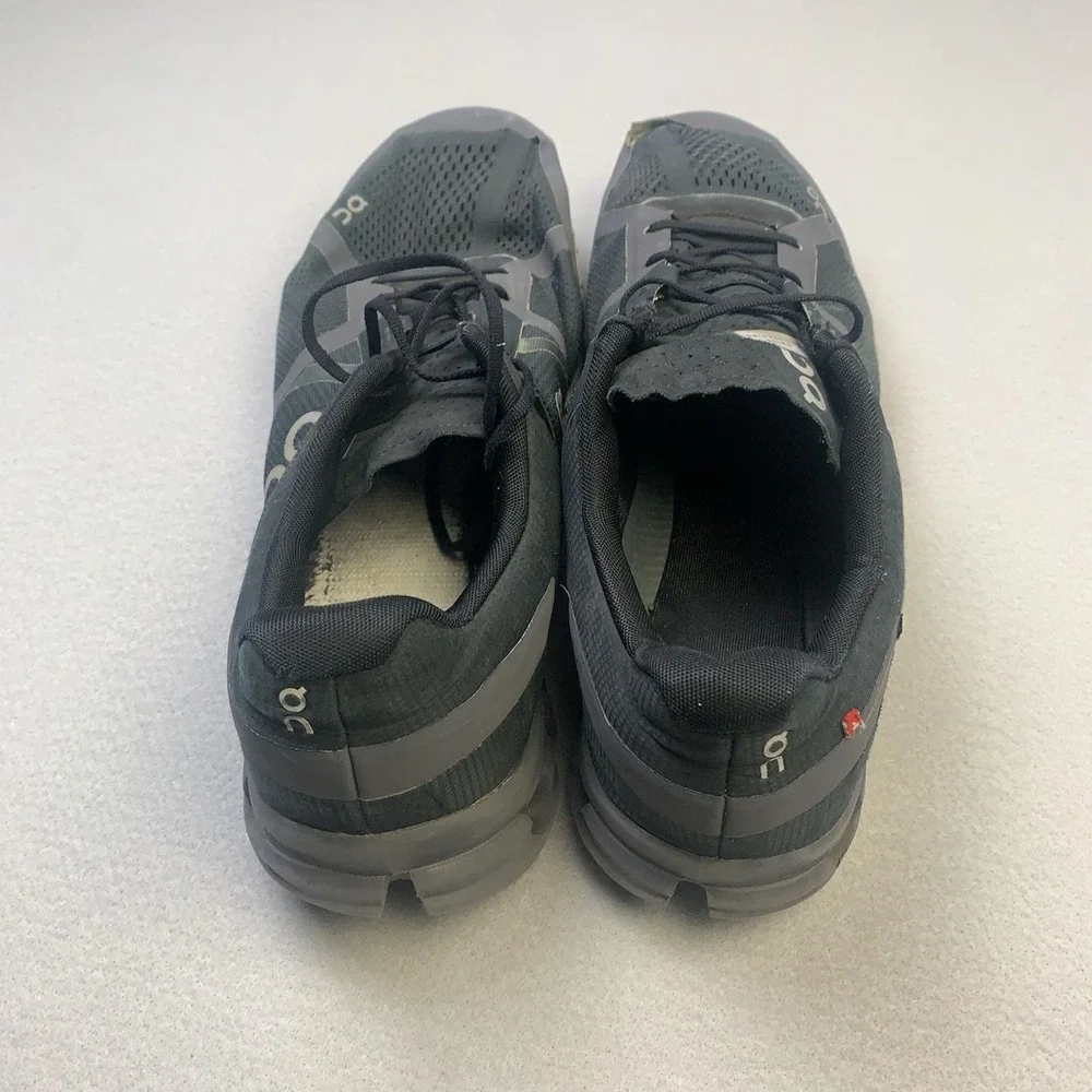 On Running Shoes Mens Size 14 Black Mesh CloudTec Running Athletic Sneakers